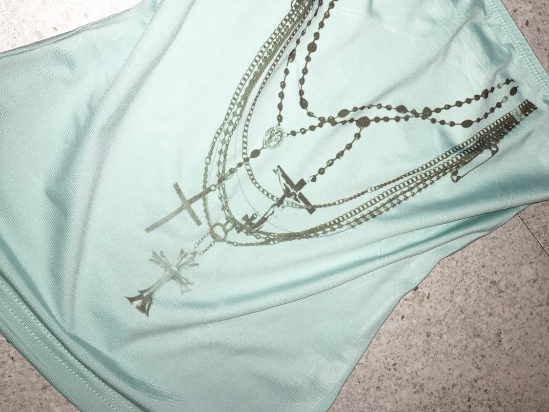 Mint Chain Graphic Top 상품이미지6