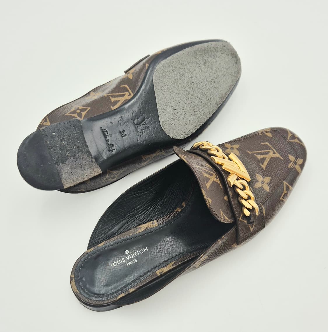 루이비통 어퍼케이스 여성 뮬 슬리퍼 36 상품이미지9