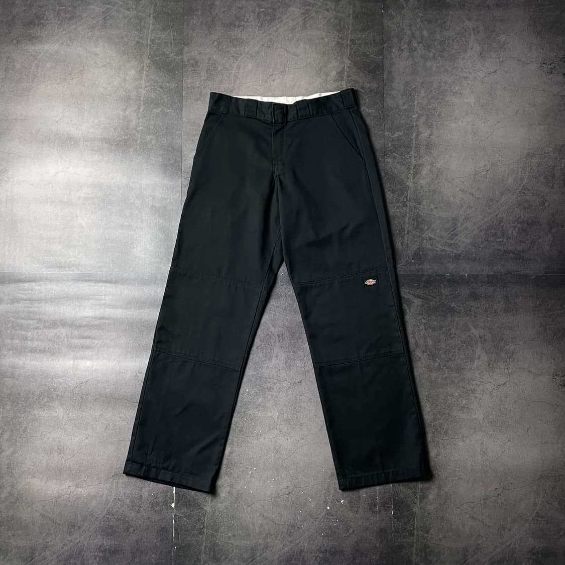 DICKIES 디키즈 빈티지 블랙 더블니 워크 팬츠 A00873 상품이미지1