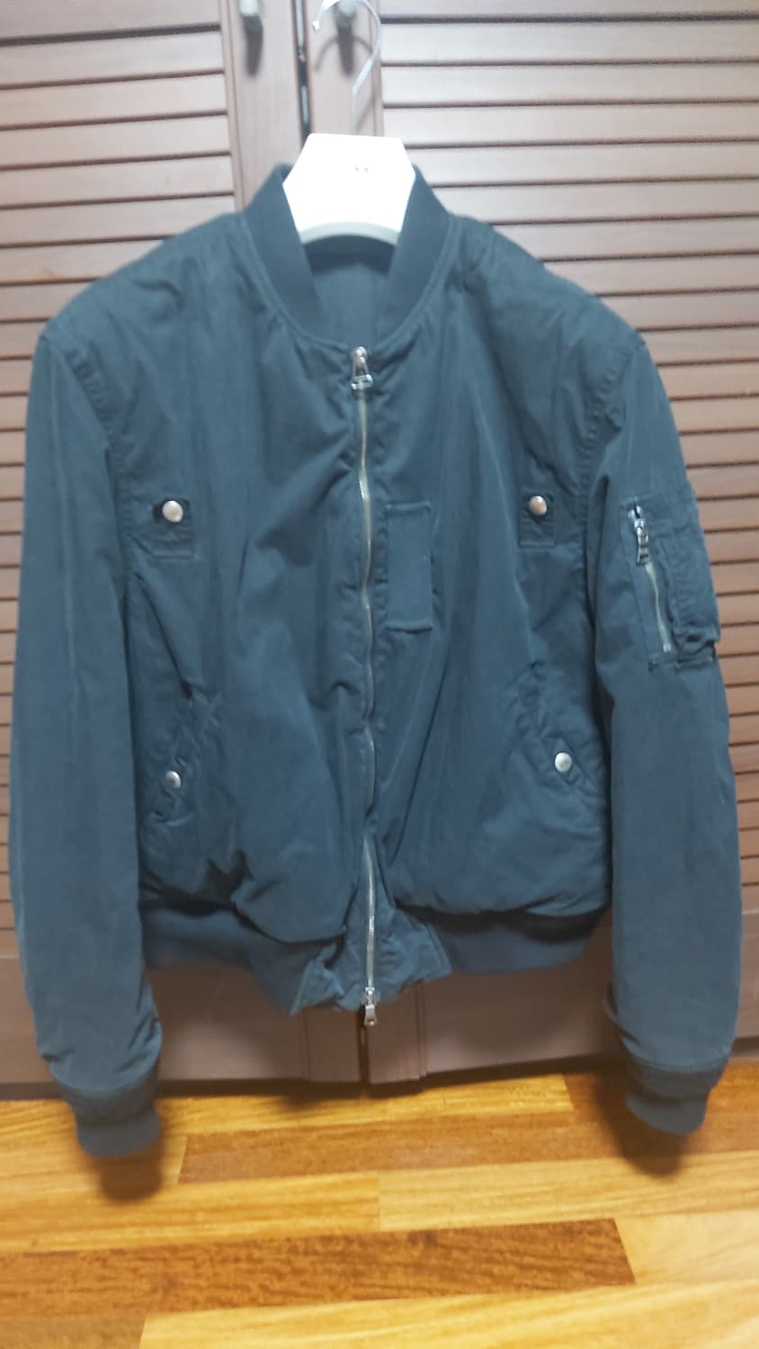 아트이프액츠 Garment-Dyed MA-1 블랙  L 사이즈 상품이미지2