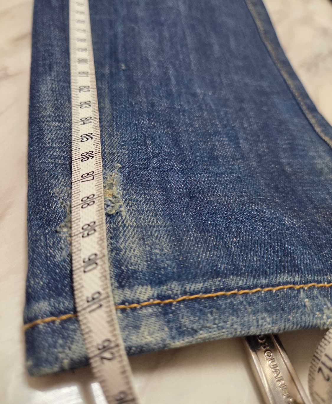 디스퀘어드 레더 바이크 데님팬츠 상품이미지6