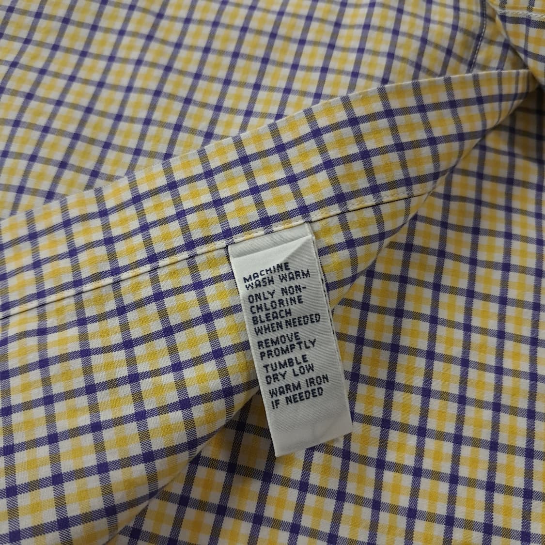 CK455 2XL 폴로 00s 옐로우블루 마이크로체크 반팔 셔츠 남방 상품이미지5