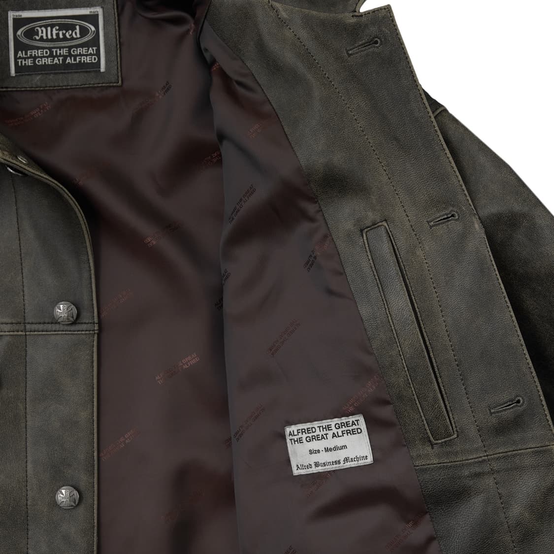 헤리티지플로스 알프레드 레더 자켓 팝니다 상품이미지6