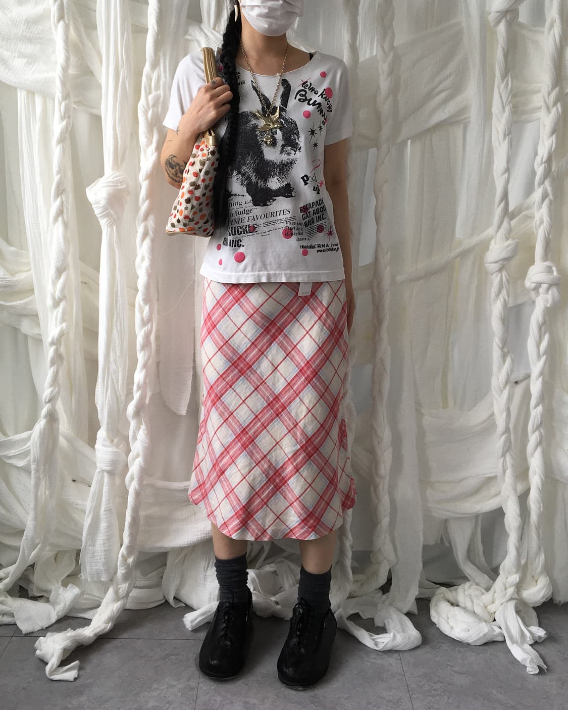 Rabbit printing t shirt 상품이미지1