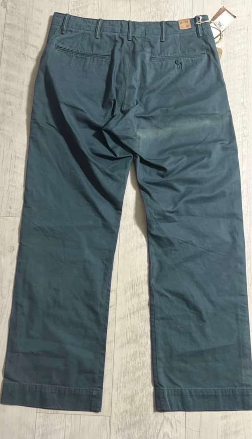 RRL 그린 필드 스트레이트 핏 치노 팬츠 33 32 새상품 상품이미지2