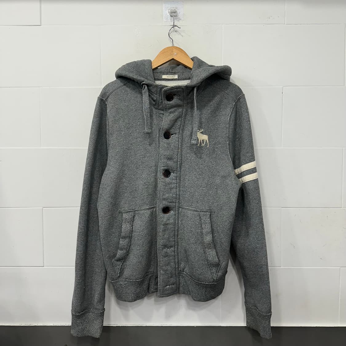 아베크롬비 버튼 후드집업 상품이미지1