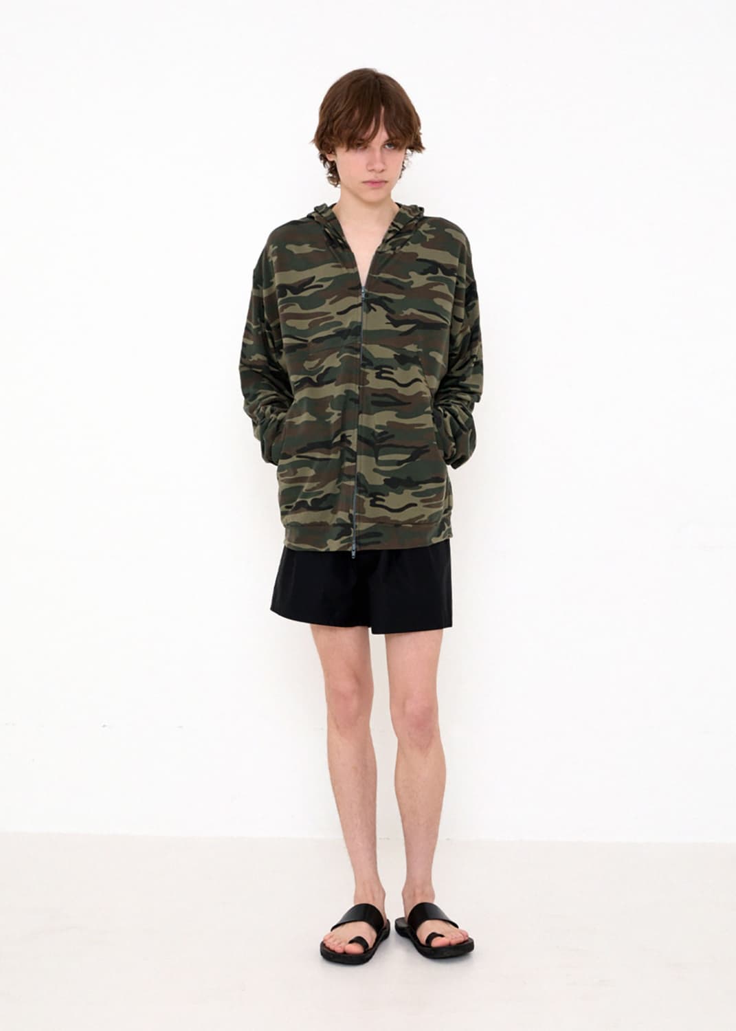 261 CAMO LIGHTWEIGHT ZIP HOODIE (WOODLAN 상품이미지4