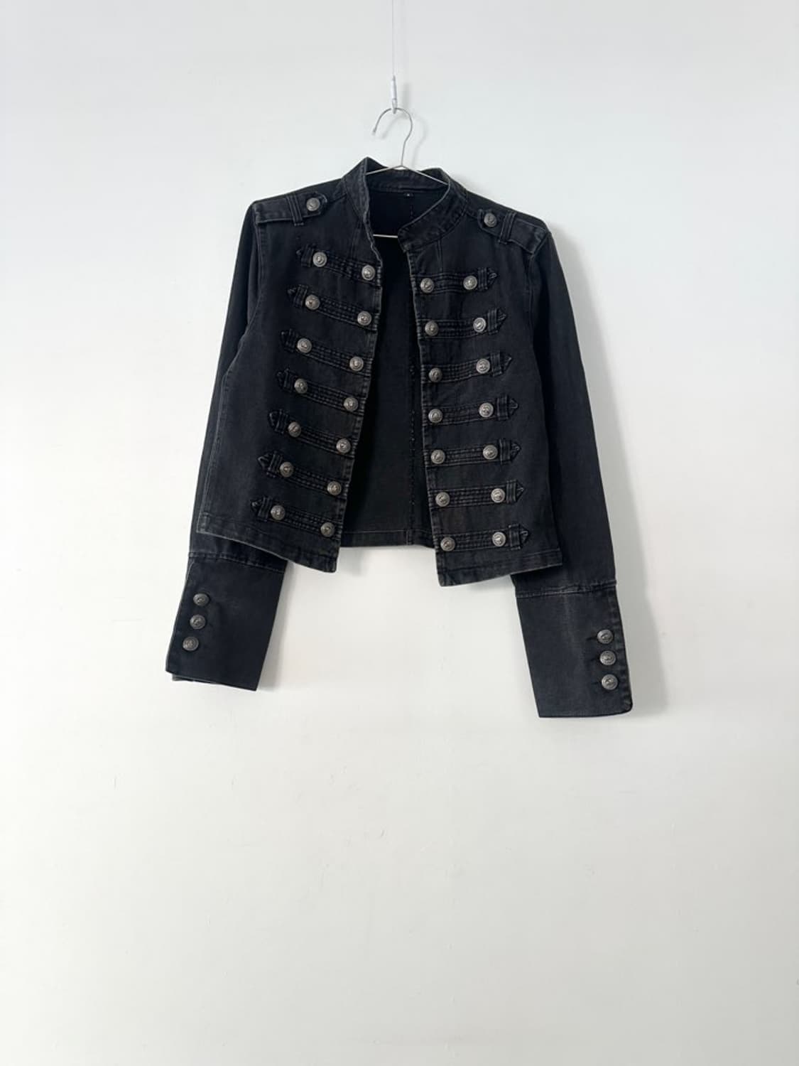 Epaulet button denim jacket 상품이미지1