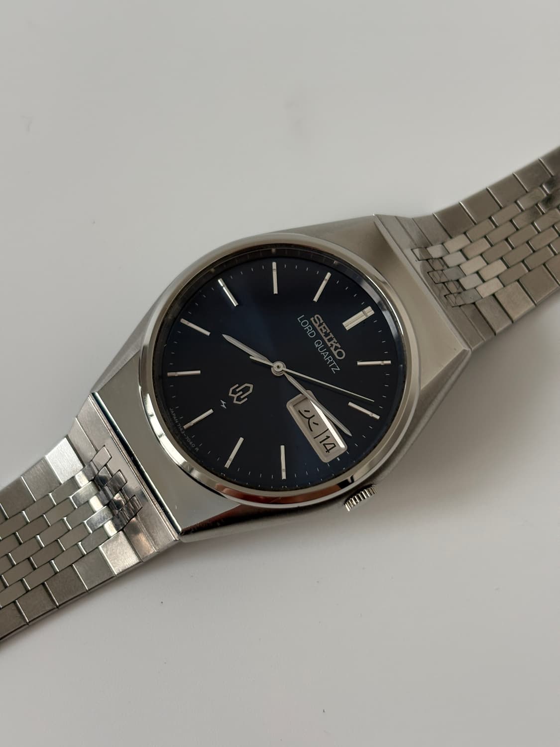 1980s Navy Dial Silver Lord Quartz 상품이미지4