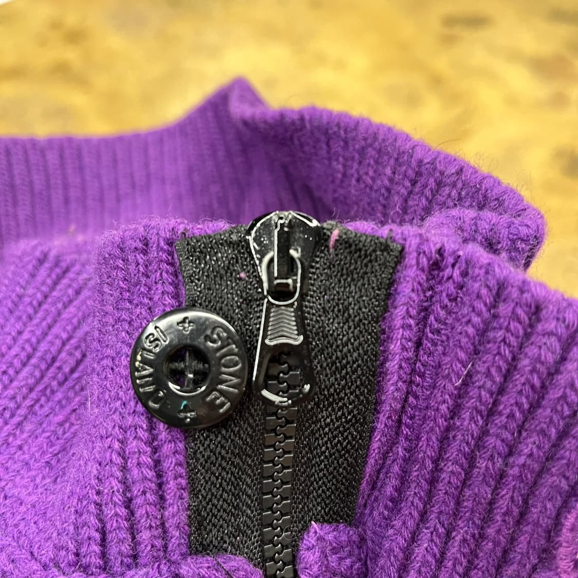 [정품/XXXL] 스톤아일랜드 하프집업 버튼 니트 퍼플 b10 상품이미지6