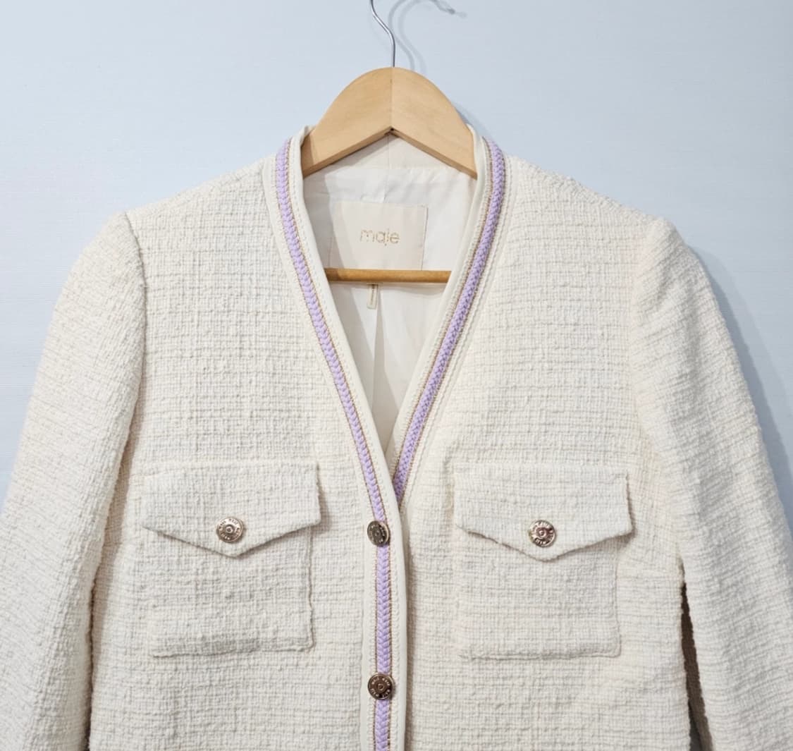 Maje 마쥬 비보사 트위드 자켓 아이보리 ~66 상품이미지3
