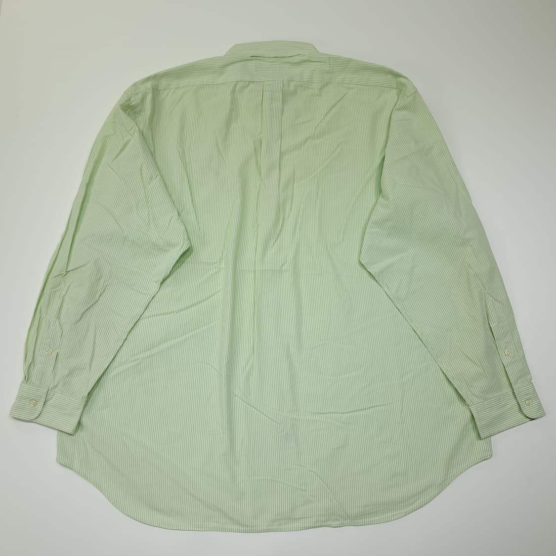 CL439 2XL 폴로 90s 코튼 스트라이프 라이트그린 셔츠 남방 상품이미지7