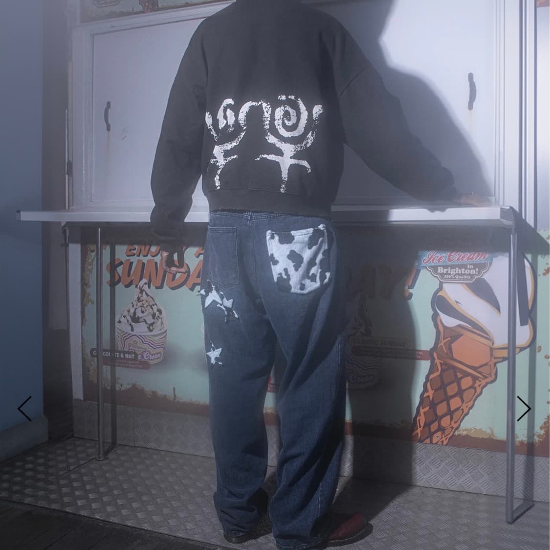 이알티알 Cow Star Denim Pants Blue 상품이미지3