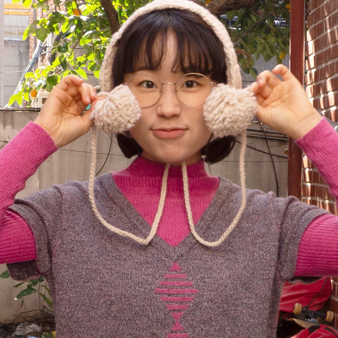 양털 폼폼 귀도리 상품이미지1