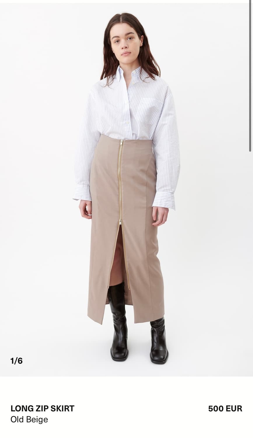 OURLEGACY longzip skirt 상품이미지1