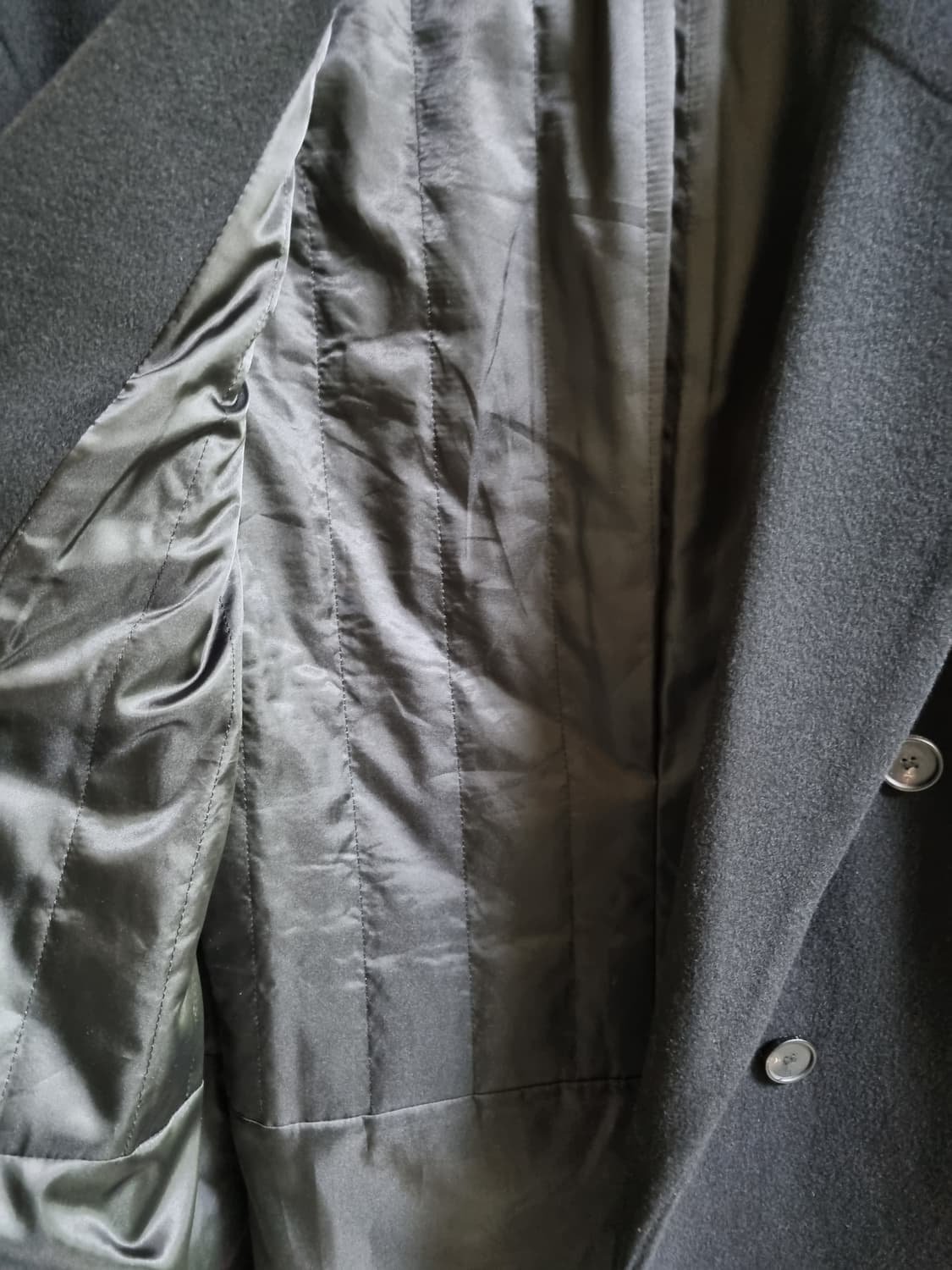 드로우핏 프리미어 퓨어 캐시미어 로브 더블 코트 (Black) 상품이미지7