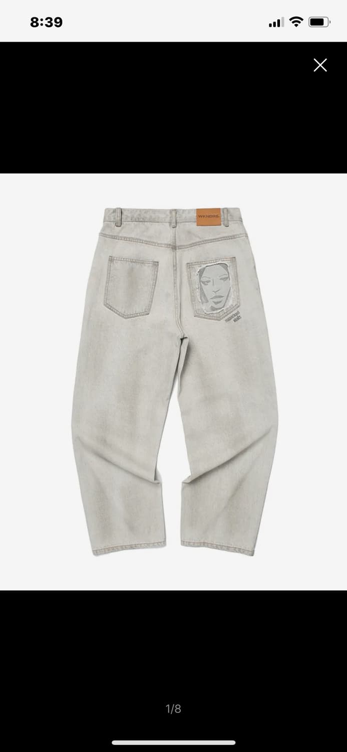 위캔더스 페이스 데님 팬츠 L 상품이미지1