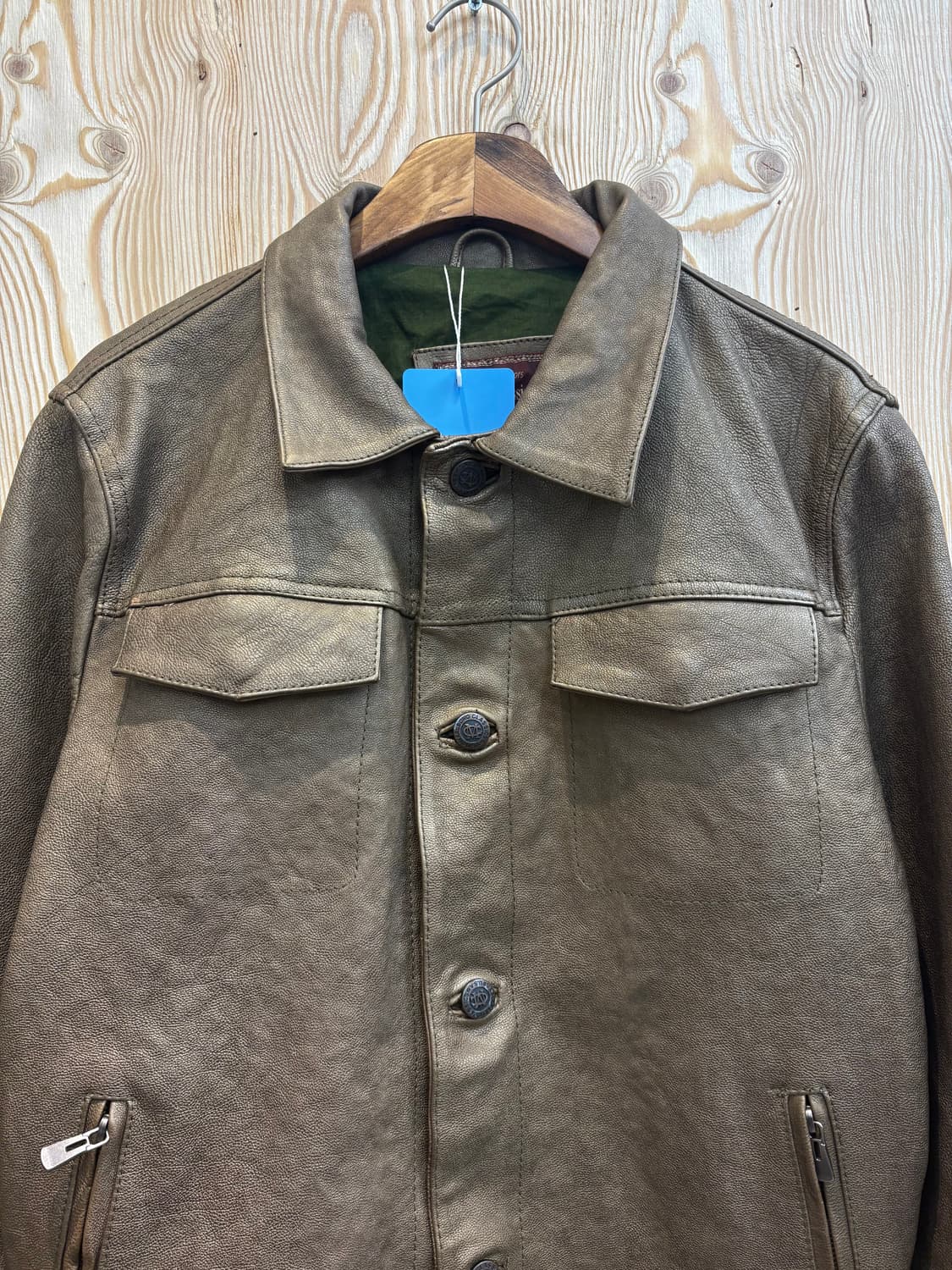 Marbobo classics 레더 트러커 자켓 상품이미지3