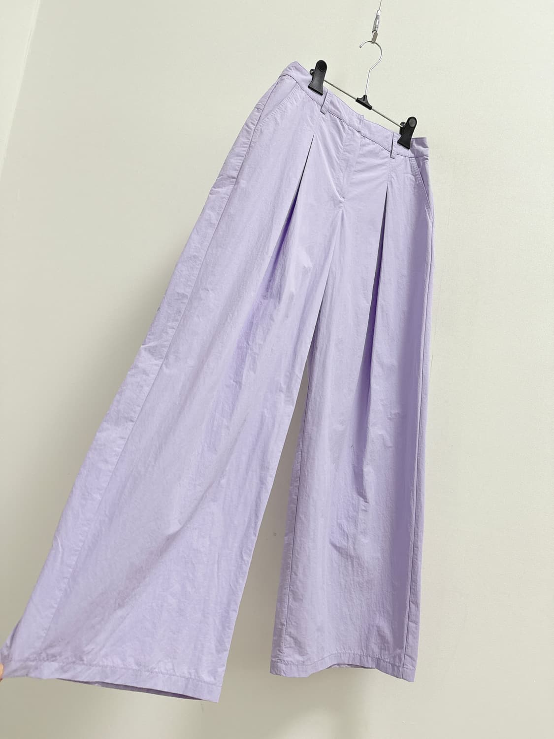 레이브 턱 와이드 팬츠 라벤더 상품이미지5