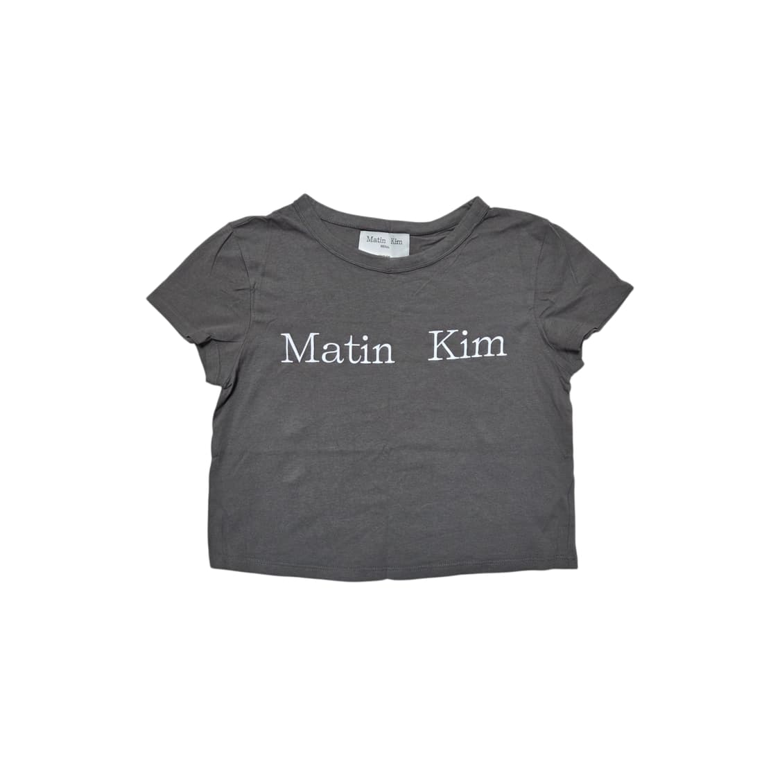 Martin Kim 마뗑킴 로고 크롭 반팔 티셔츠 상품이미지1