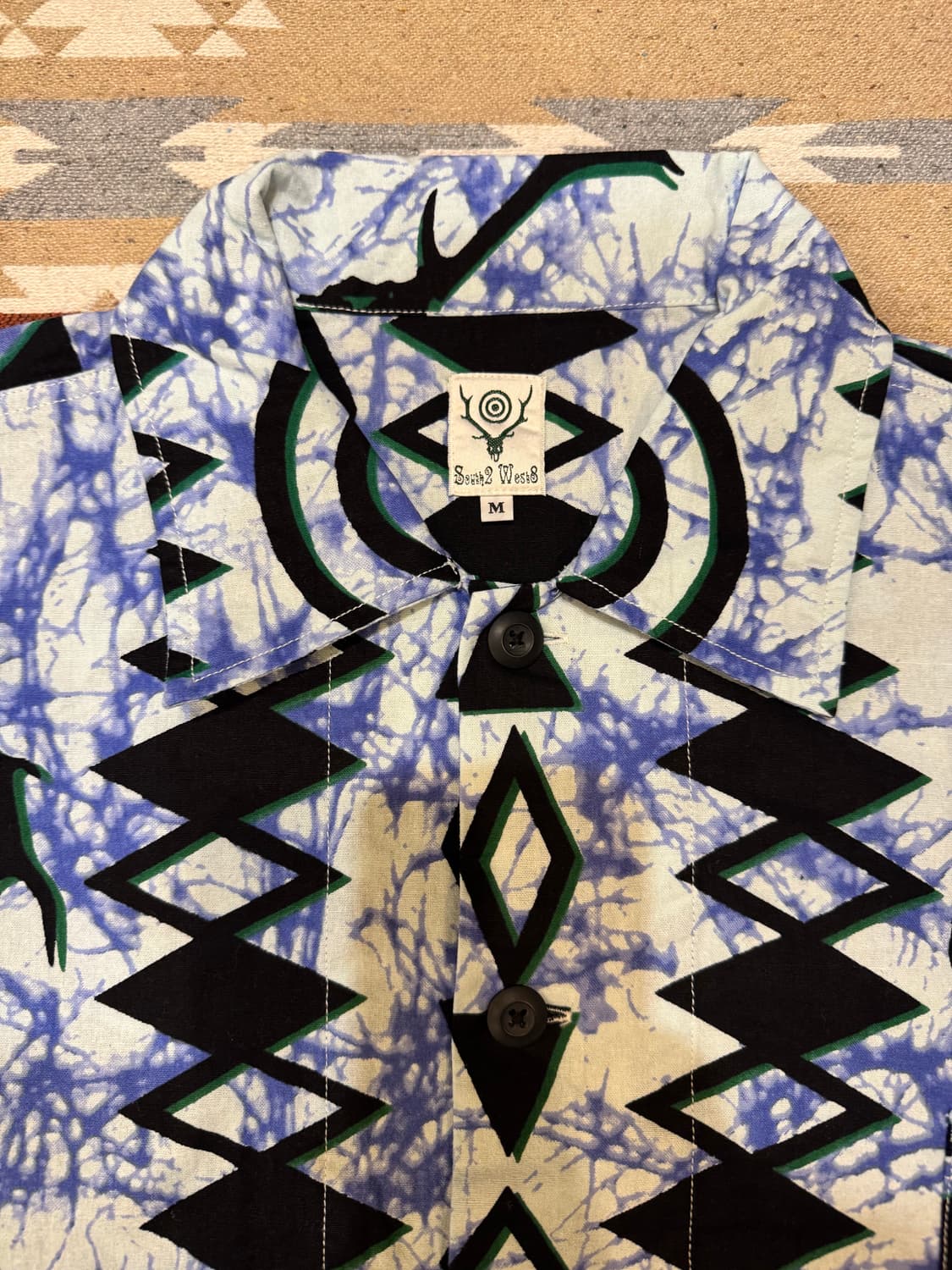[M] South2 West8 남이서팔 바틱 프린트 헌팅 셔츠  상품이미지5