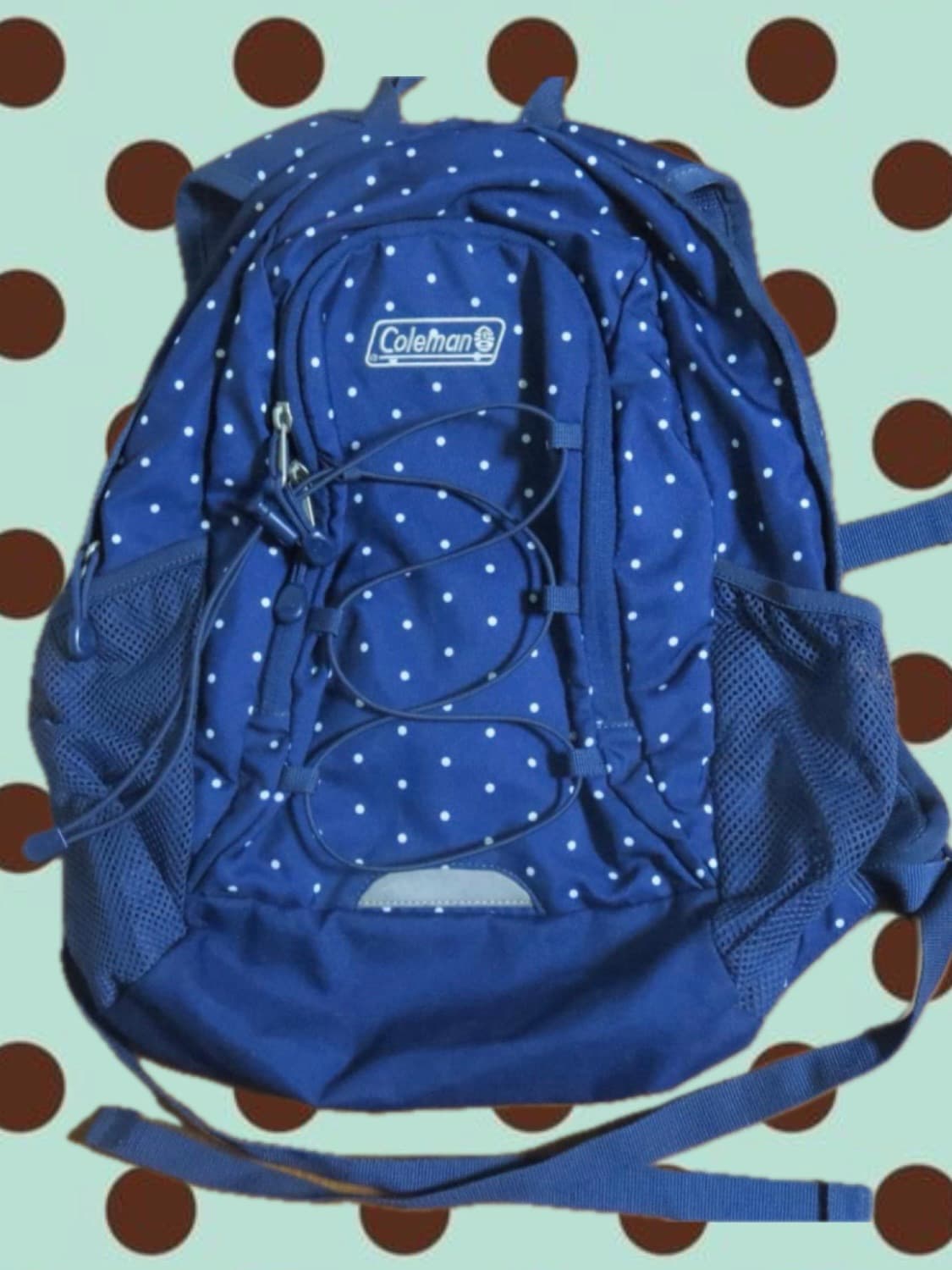 Coleman dot backpack 콜맨 도트 백팩 빈티지 상품이미지1