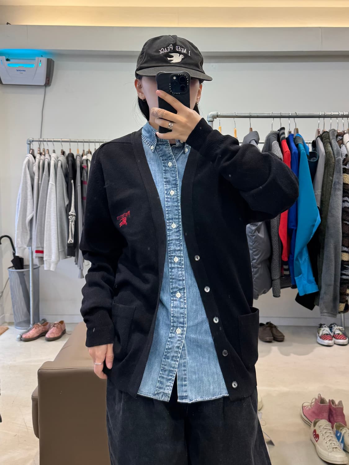 00s 버버리 브이넥 가디건 상품이미지7