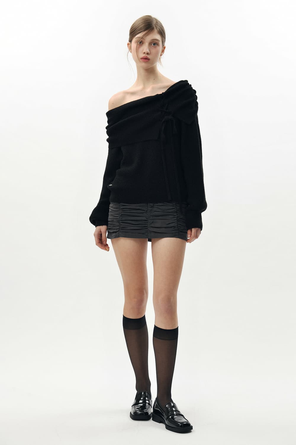 KAREN CORSET KNIT black 상품이미지5