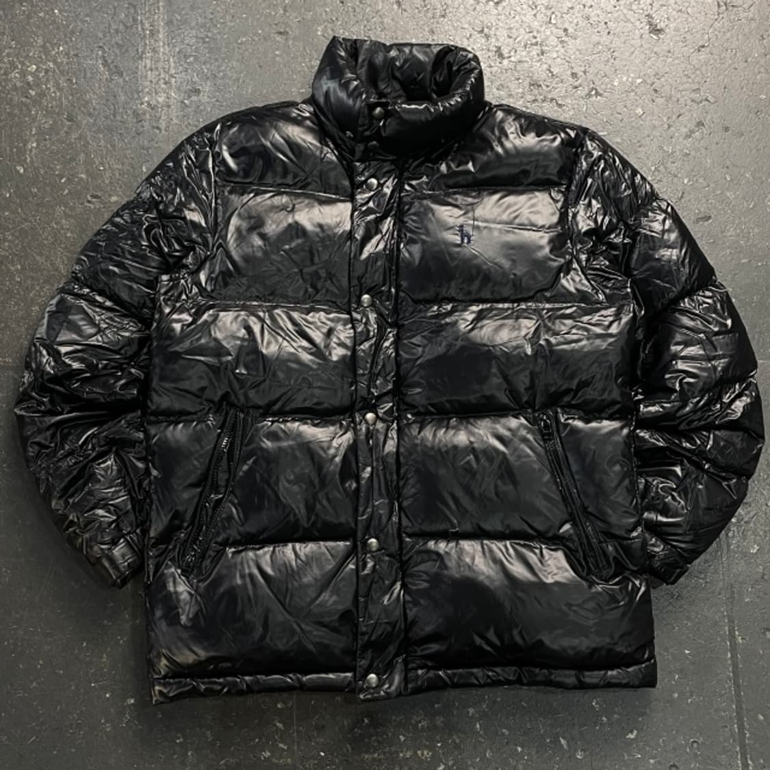 100 헤지스 유광 패딩 상품이미지1