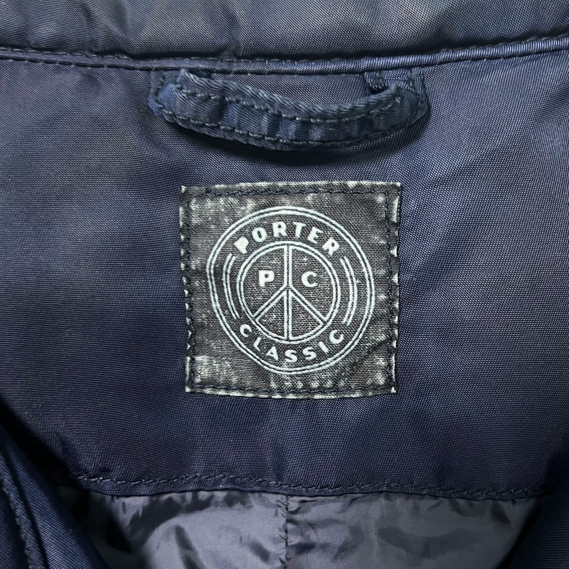 포터클래식 슈퍼나일론 숄칼라 코트 인디고 블루 (M) 상품이미지8