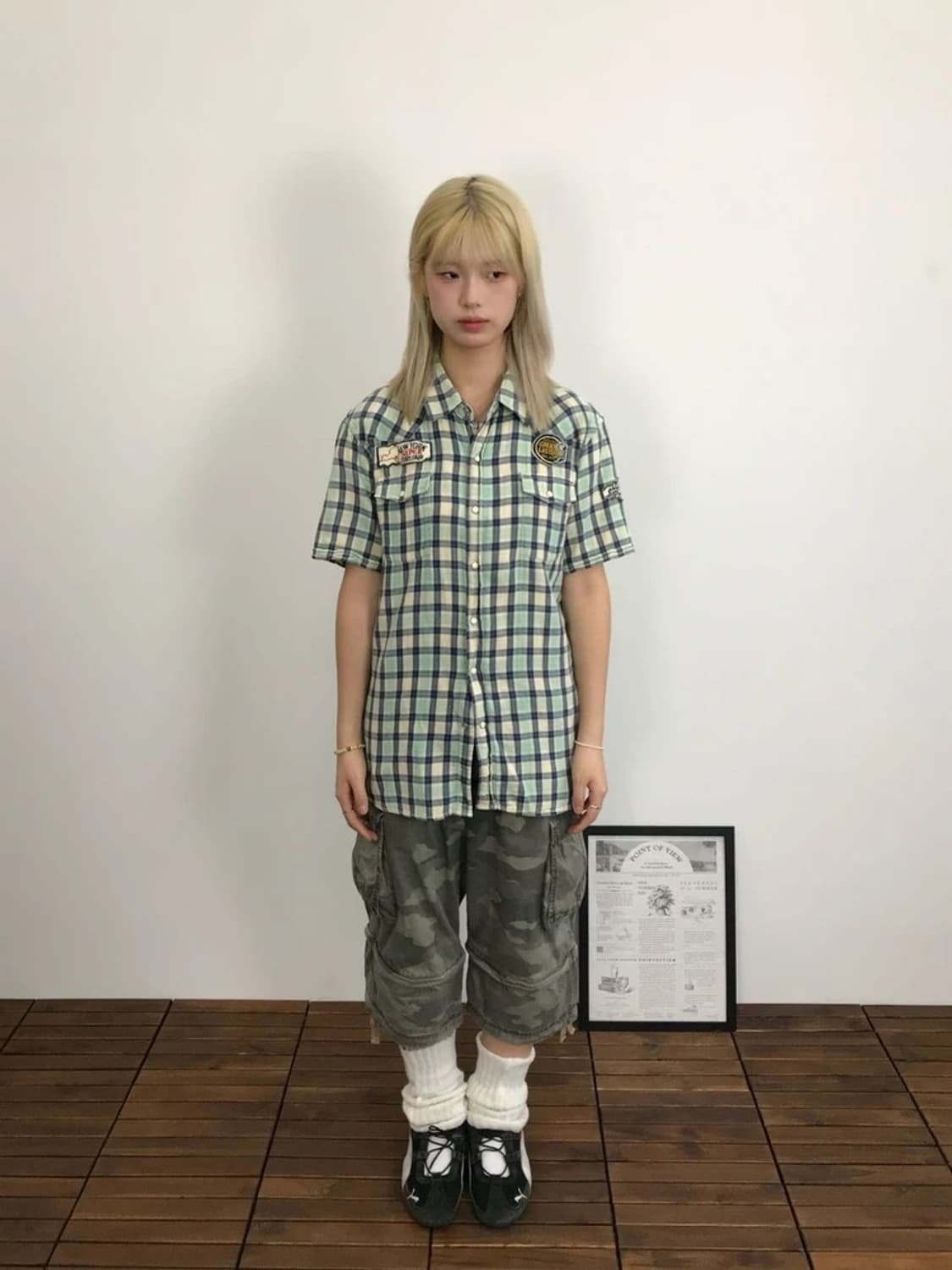 Luckystore Gallery Patch Plaid Shirt  상품이미지1