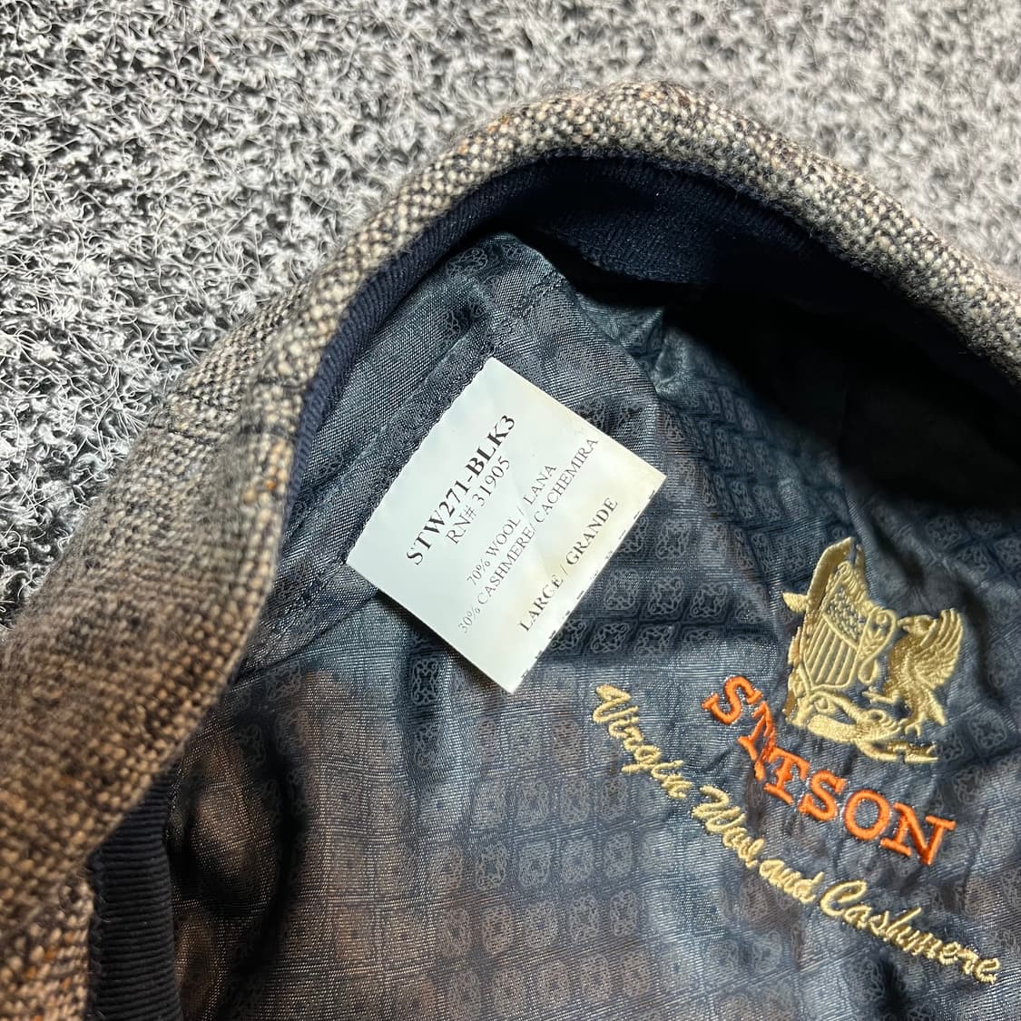 스텟슨 STETSON 헤링본 헌팅캡 뉴스보이캡 상품이미지3