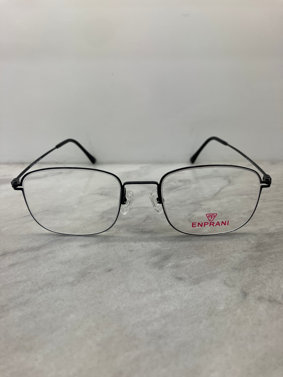 엔프라니 ENPRANI 블랙 스퀘어 역산각 메탈테 안경 상품이미지6