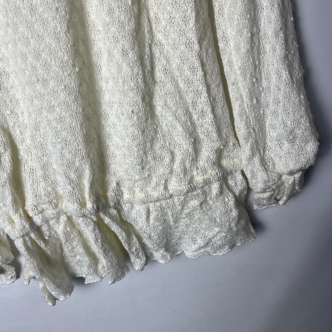 [LIZ LISA] 리즈리사 히메 크로쉐 큐빅 오프숄더 니트 상품이미지4