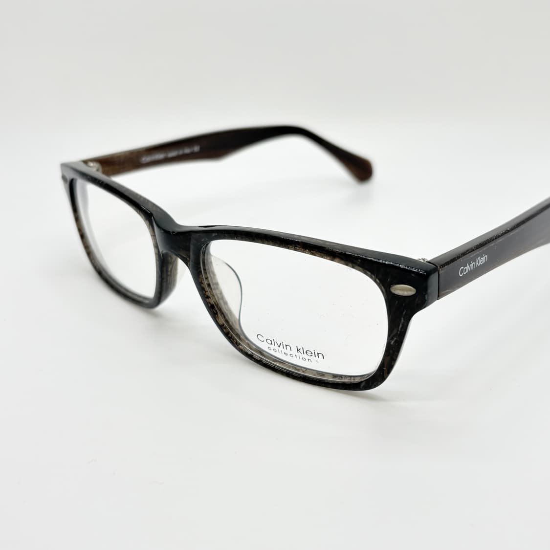 CK 캘빈클라인 다크브라운 사각 빈티지 뿔테ㅐ 상품이미지4