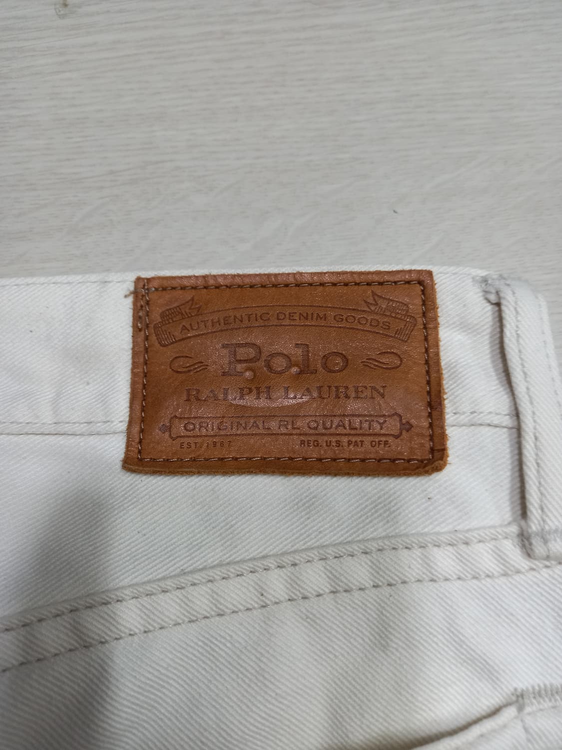 32 POLO Mexico 슬림일자진 크림 버튼플라이 32-257 상품이미지5