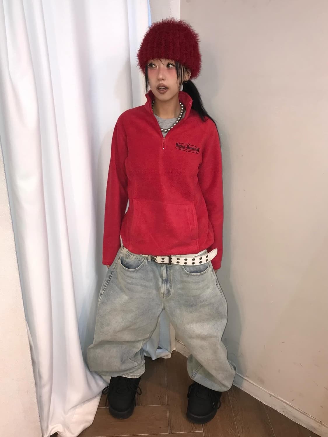 Harley-Davidson Half Zip-Up Fleece 상품이미지2