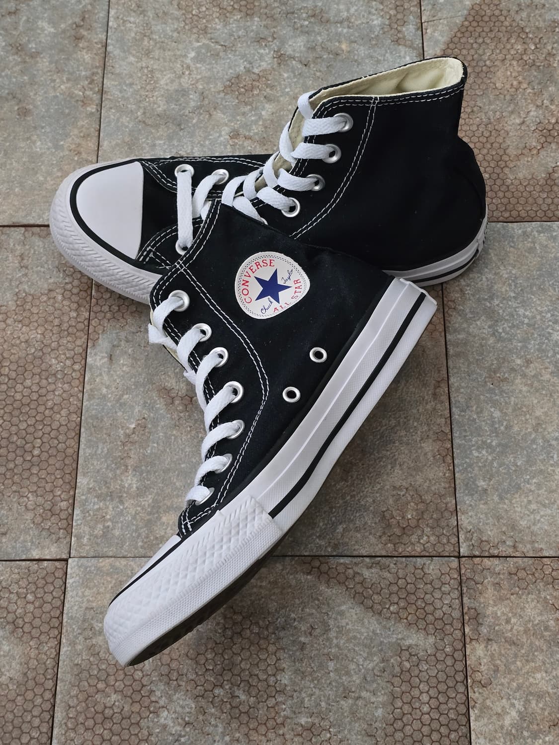 (220)컨버스 척테일러 올스타 하이 검흰  상품이미지6