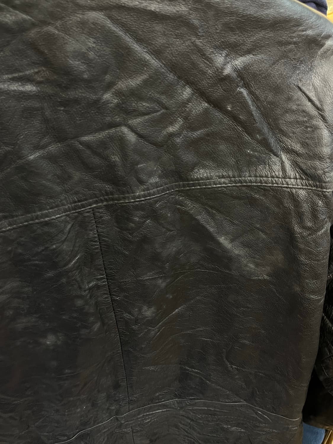 빈티지 카라 가죽 레더자켓 블랙 L #csz2597 상품이미지7