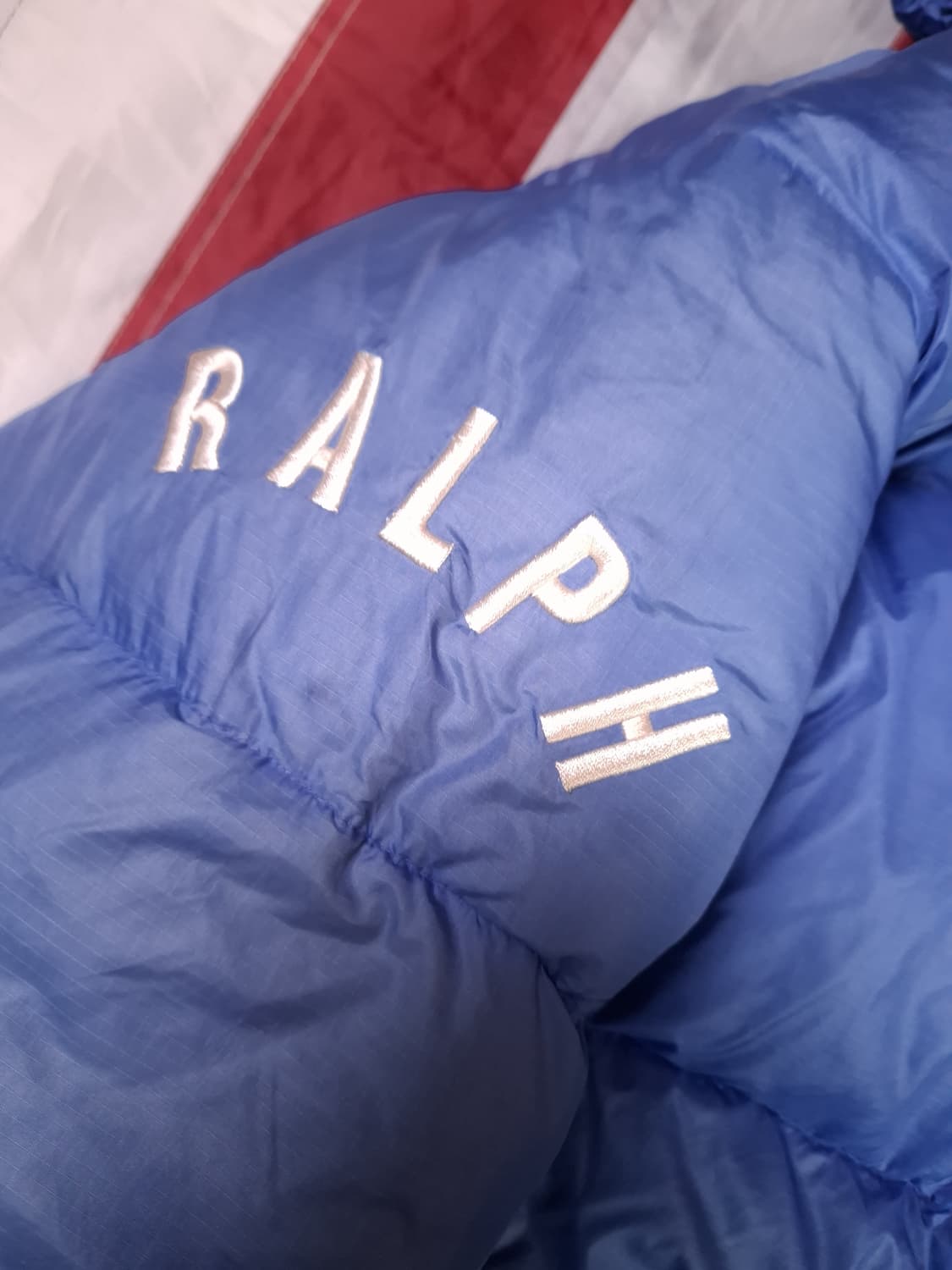 90's 일본판 오리지날 랄프로렌폴로 진스 로고 푸퍼 다운 패딩 상품이미지3