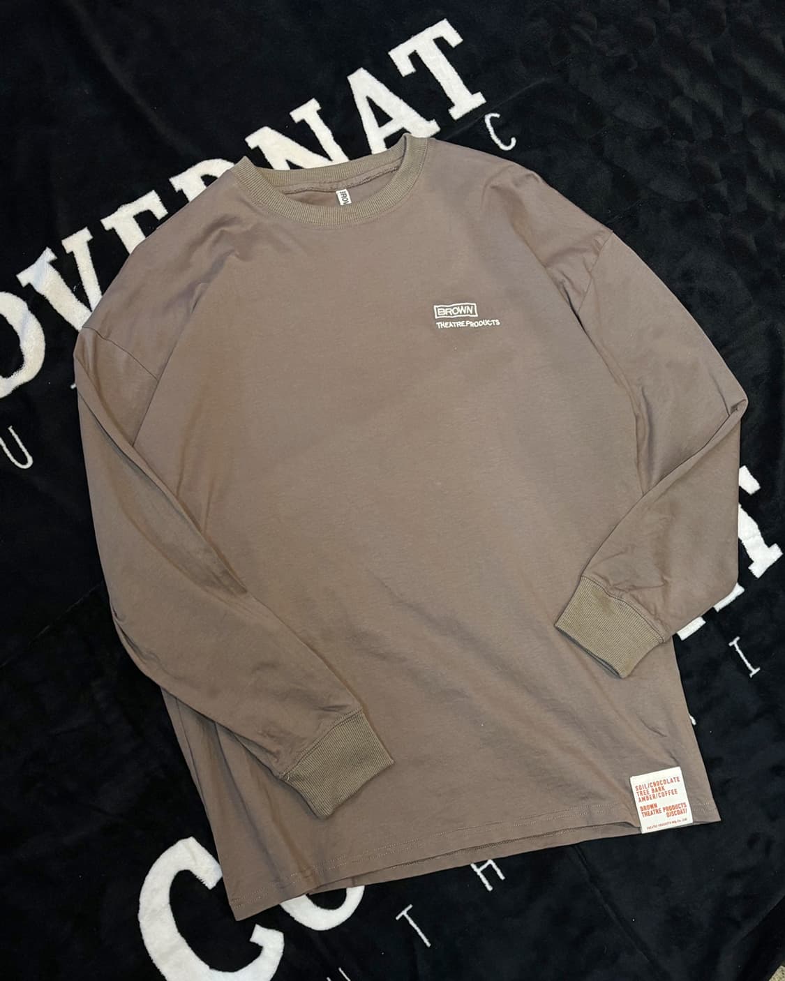 일본빈티지 브라운 시어터 프로덕트 롱슬리브 상품이미지4