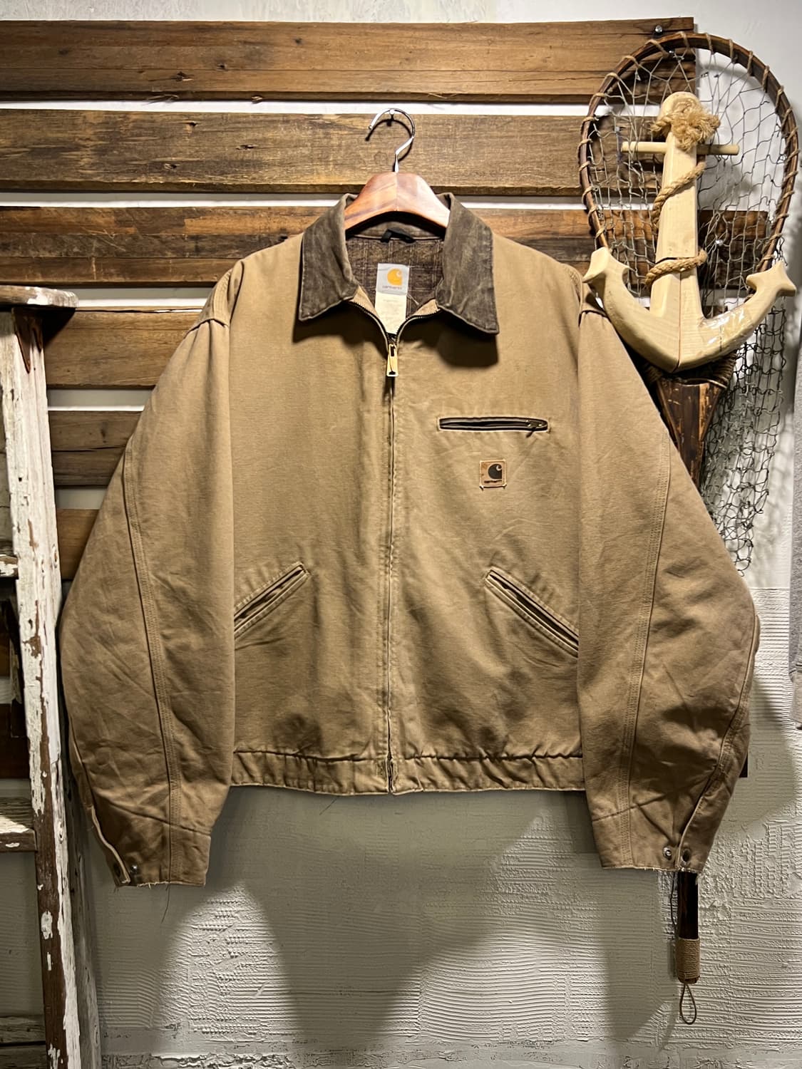 [XL]칼하트 USA Made J97 SDL 디트로이트 브라운 워크 자켓 상품이미지1