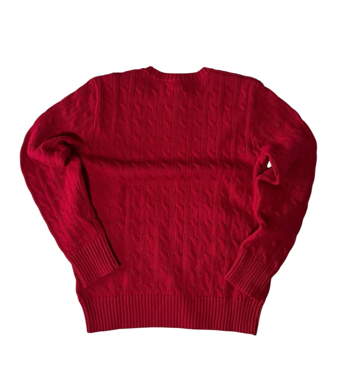 (새상품)폴로 랄프로렌 베어 케이블 니트 레드 상품이미지4