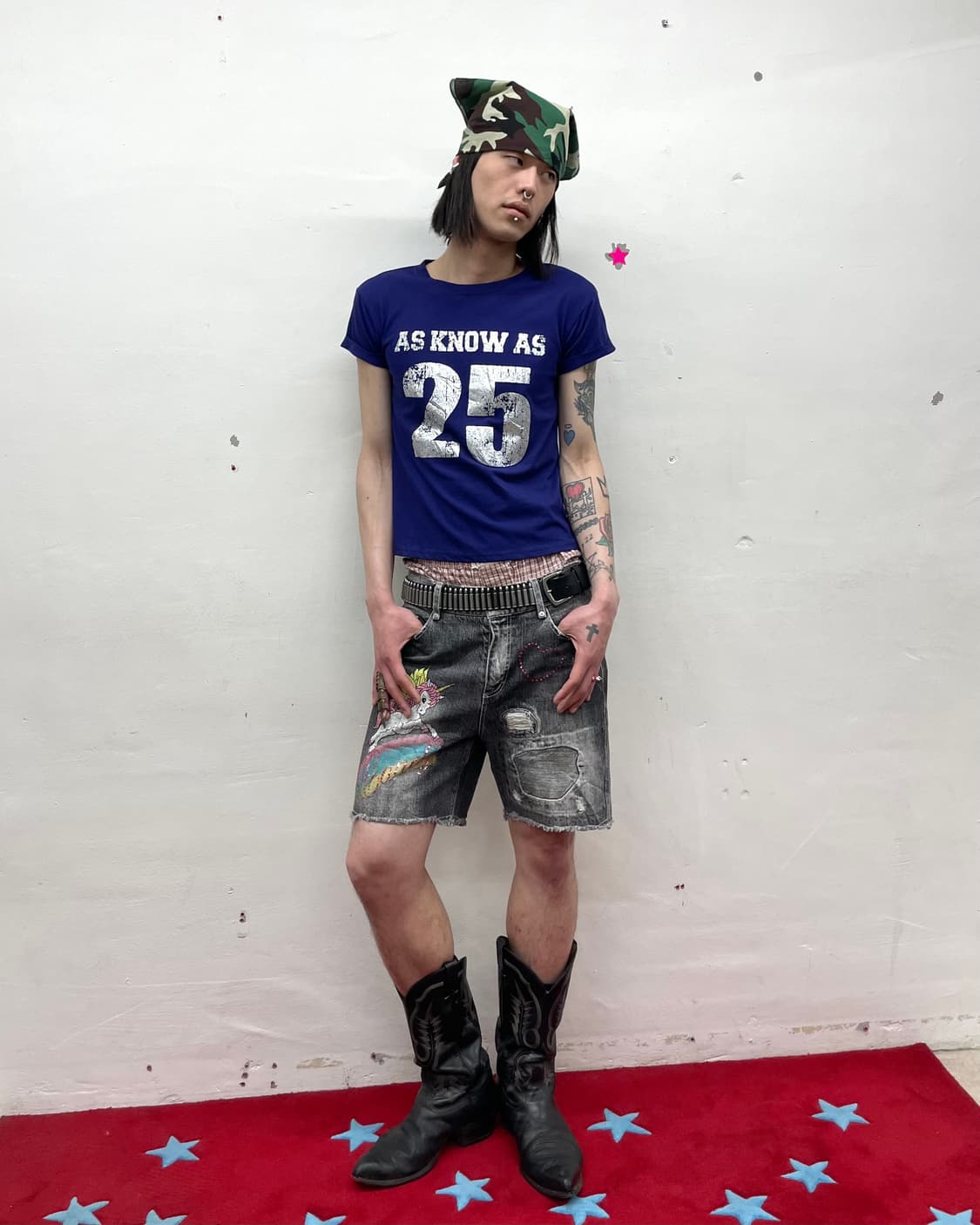 Unicorn heart damage denim shorts  상품이미지9