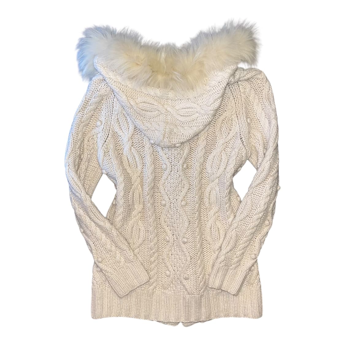 후드퍼 꽈배기니트 가디건 y2k갸루모리펑크 상품이미지4