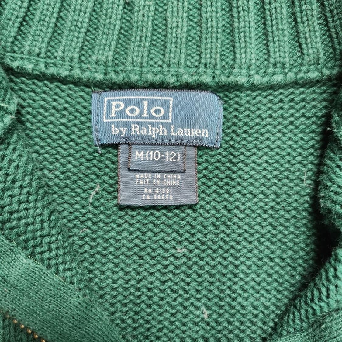 RALPH LAUREN 보이즈 하프집업 니트 M(10-12) 상품이미지7