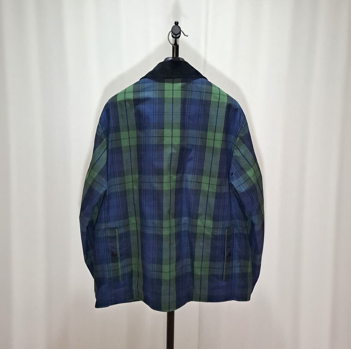 (택포) 헤지스 22FW 블랙와치 클래식 필드자켓 110 B39 상품이미지5