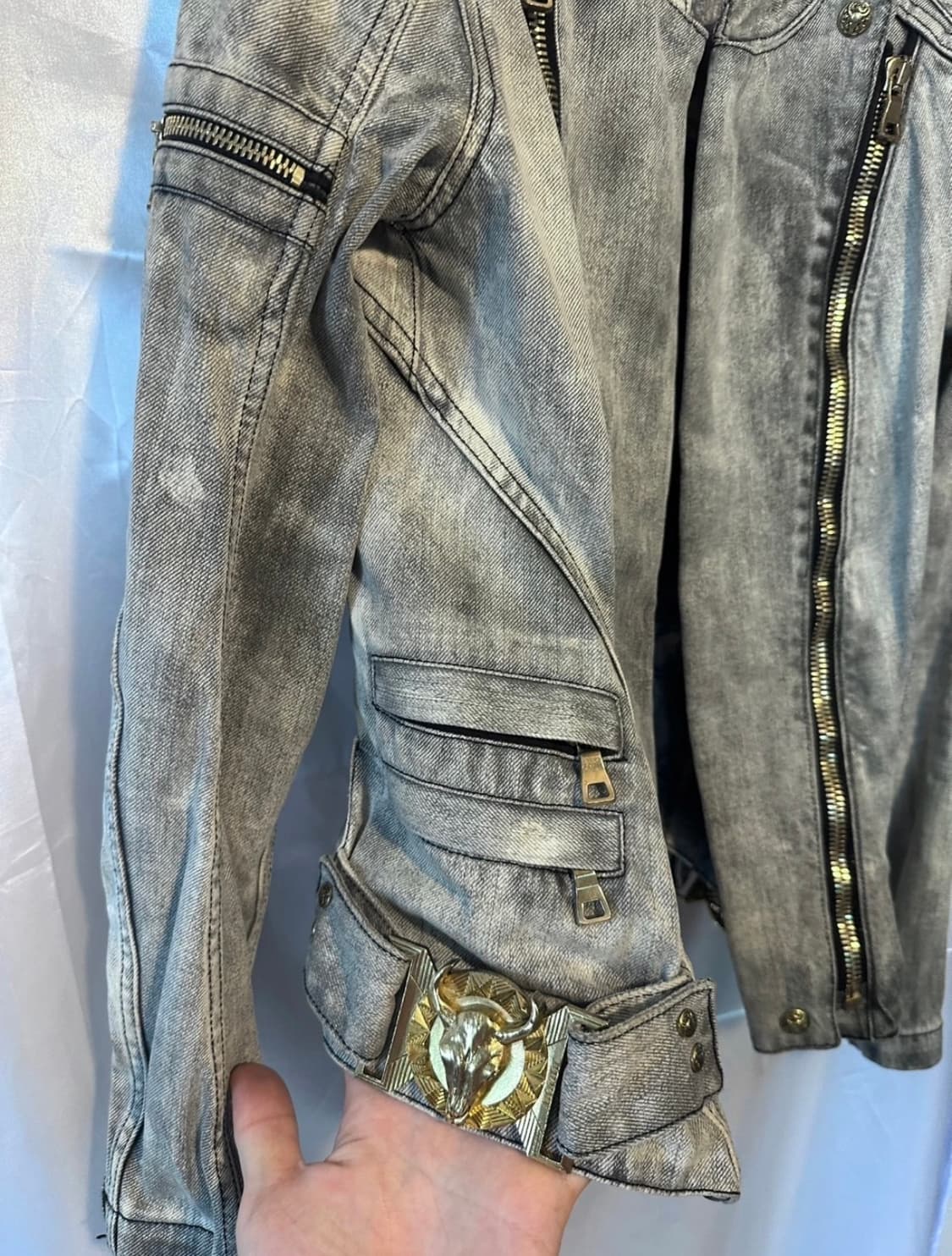 발망 12시즌 데님 바이커 자켓 상품이미지3