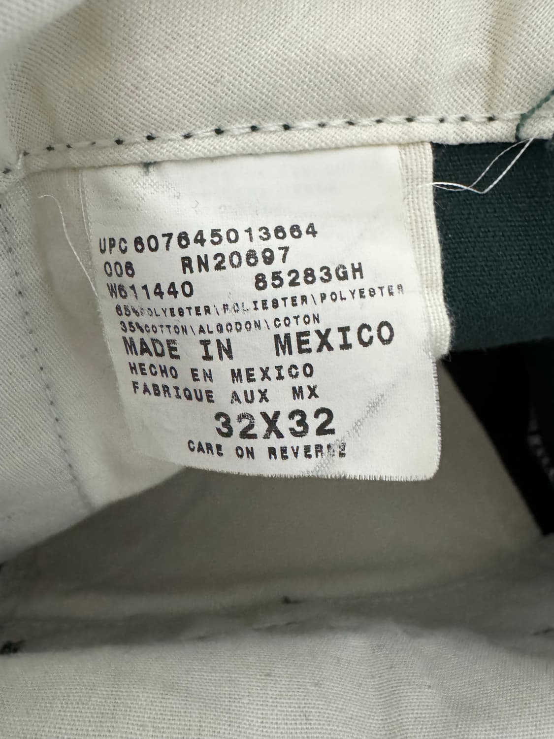 디키즈 빈티지 85283 워크팬츠 32x32 데드스탁 상품이미지3