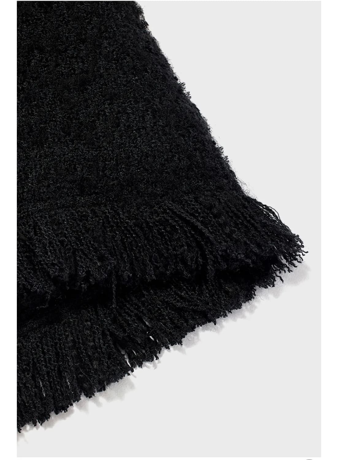 Open YY frayed tweed jacket 상품이미지5